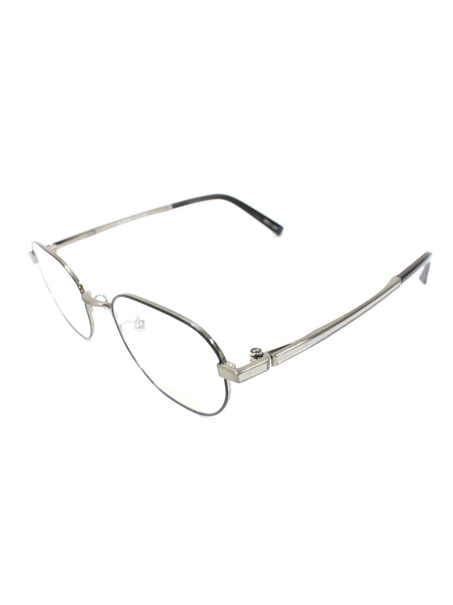 ゴールドファイル GPE-5025 メガネ ブラック/シルバー メタルフレーム フルリム オクタゴンシェイプ ITLY10KZ7BDE