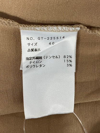 エムズグレイシー 225514 Tシャツ カットソー 40 ブラウン フラワーモチーフ スパンコール ITAET1MSPQDS 【SALE】