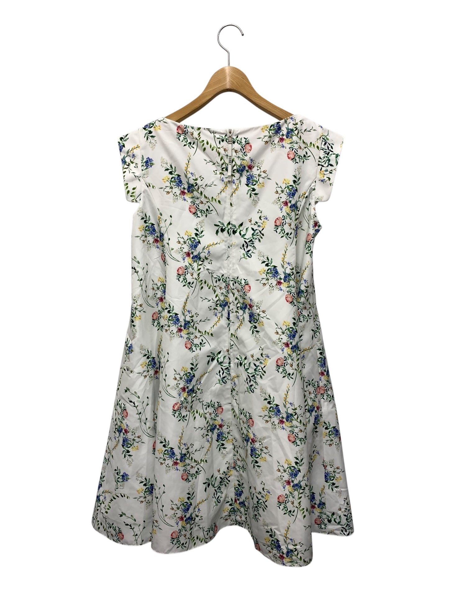 フォクシーニューヨーク Primavera Dress プリマヴェーラ 44421 ワンピース 42 ホワイト フラワープリント ITN8ZA6UJS5I