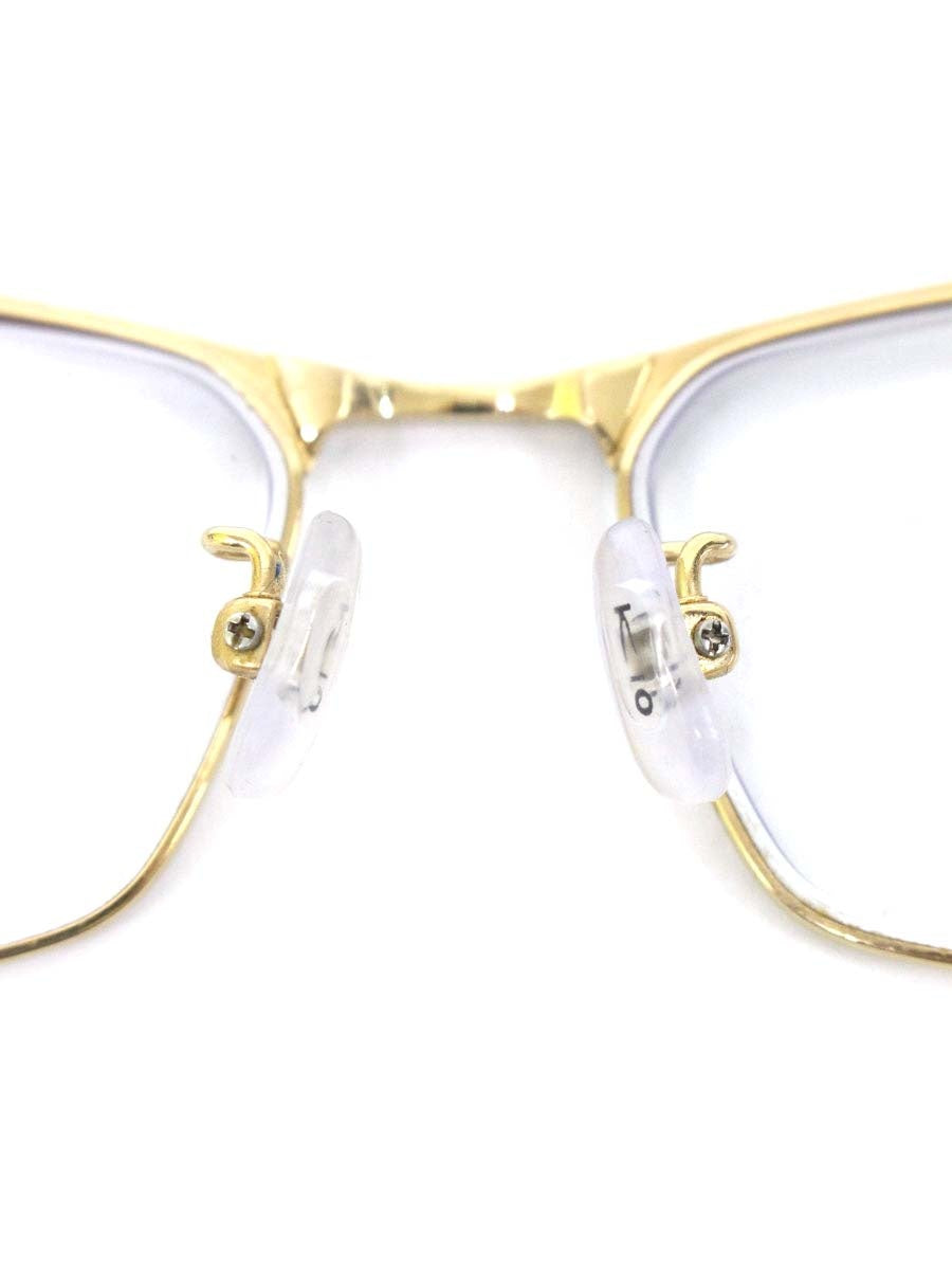 キオヤマト KT-479J メガネ ゴールド/ブラック メタルフレーム フルリム ブローシェイプ ITM206Q8GLQ0