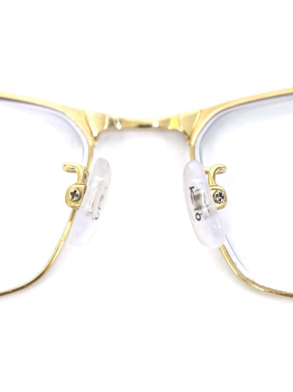 キオヤマト KT-479J メガネ ゴールド/ブラック メタルフレーム フルリム ブローシェイプ ITM206Q8GLQ0