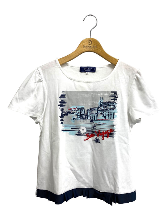 エムズグレイシー Bon Voyage カットソー 215310 40 ホワイト ITE58L1GCURU