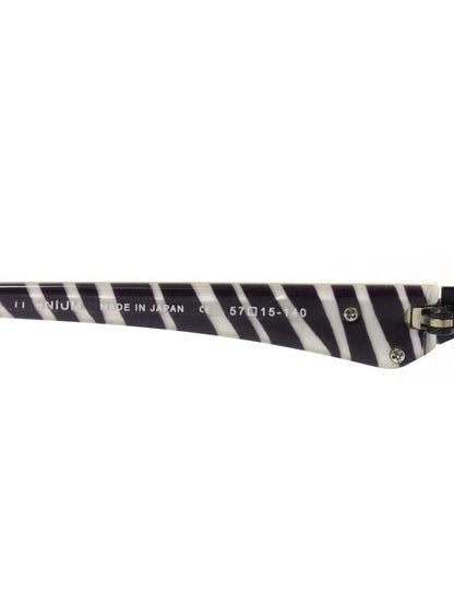 サムライ翔 SS-T24 メガネ ホワイト/ブラック/シルバー 智 セルフレーム ハーフリム スクエア ITA6AGNWTXNA