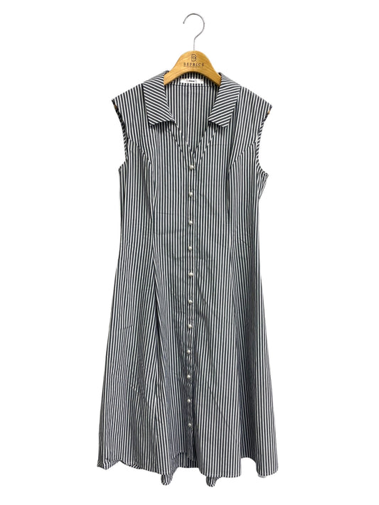 ルネ 5826510 ワンピース 38 グレー フロントボタン ストライプ ITACB663NEFU