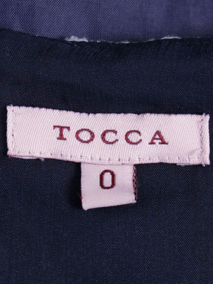 トッカ COPTOHM0360 ワンピース 0 ネイビー フラワー刺繍 ITYHK58L5R2O