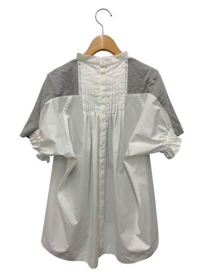 サカイ Cotton Poplin x Cotton Jersey T-Shirt SCW-237 2 グレー ’25 IT2RJ74ZH1BE 【SALE】