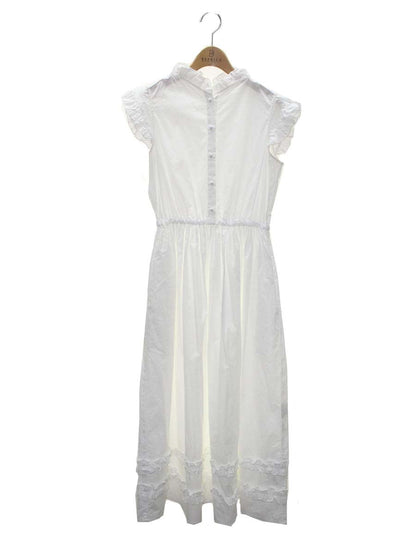 セブンテンバイミホカワヒト 2S506 ワンピース M ホワイト コットン フリル フレア ITZM1WTH22MS