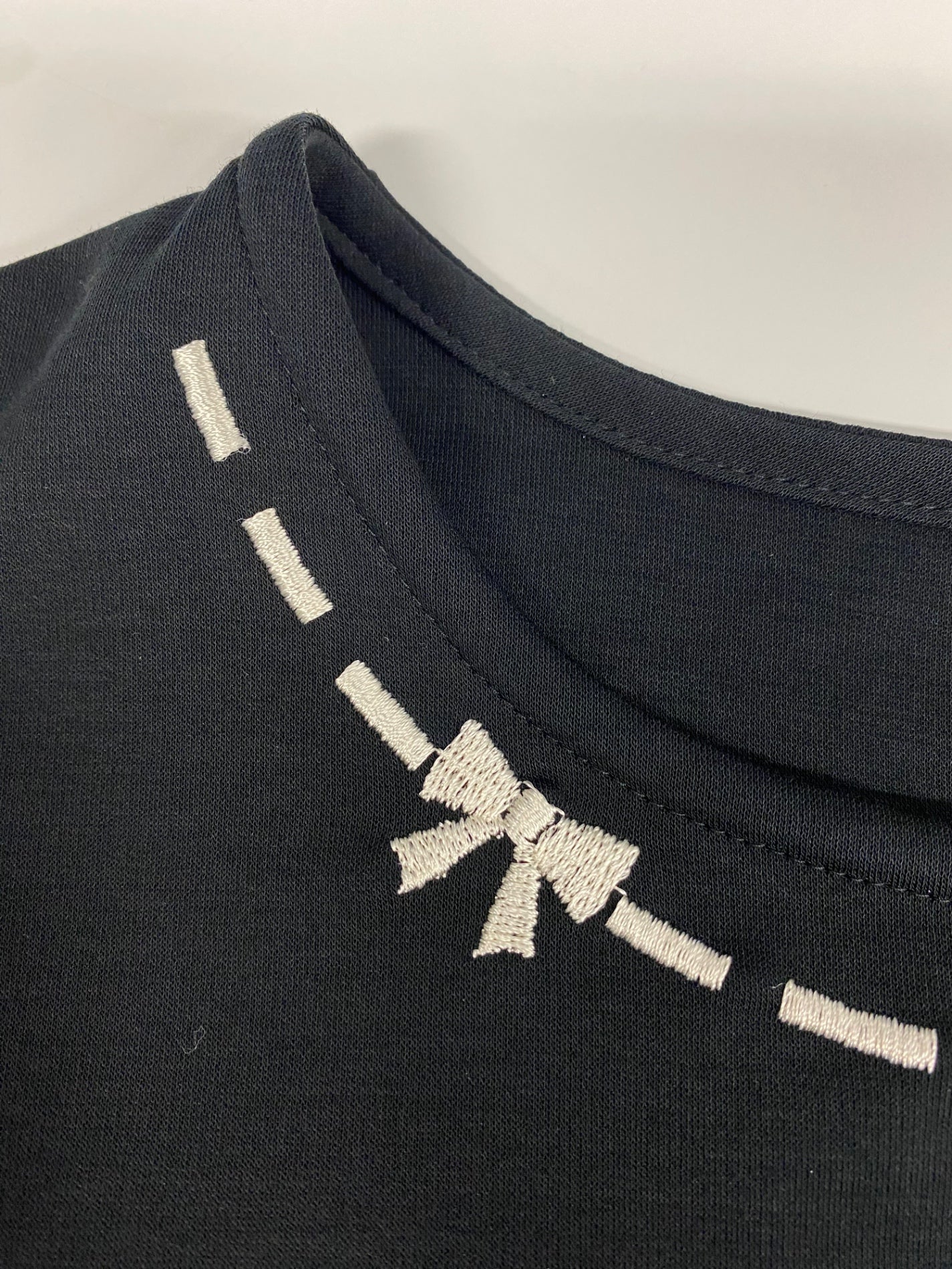 エムズグレイシー 515106 カットソー 40 ブラック リボン 刺繍 ITM9A63YCSIG
