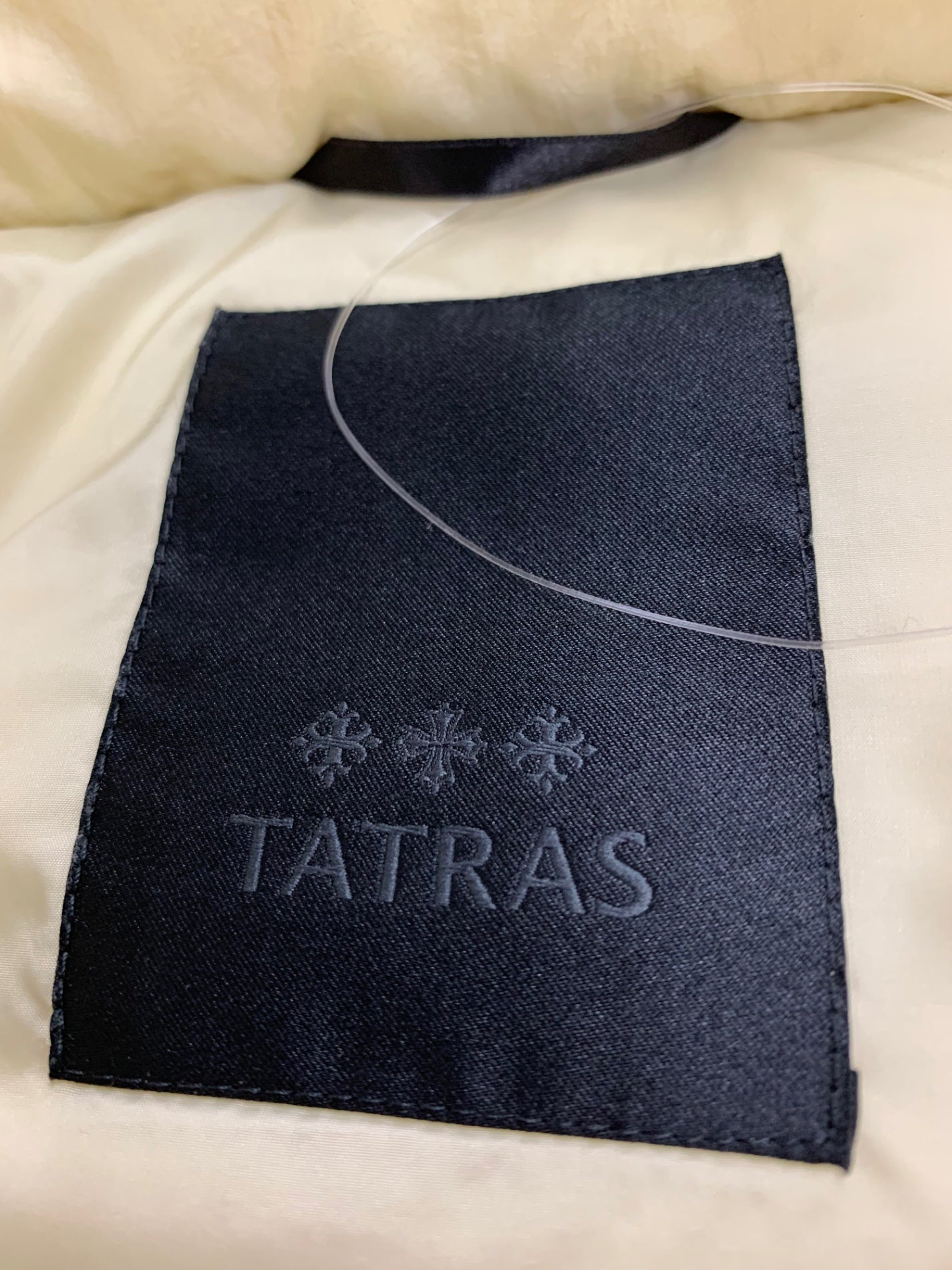 タトラス ORSIERA LTA18A4573 ダウンベスト 03 アイボリー ラクーンファー IT78OO0B4HG4