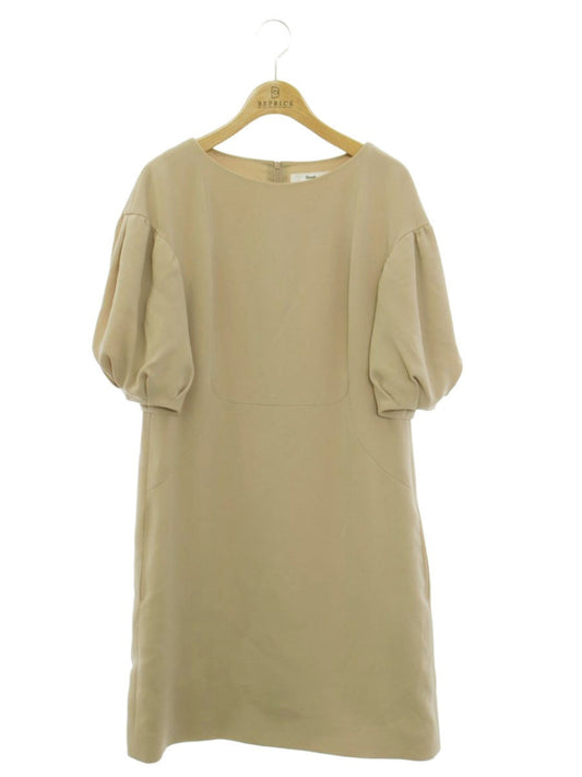 ルネ 6636101 ワンピース 34 ベージュ 袖バルーン ITKO7KSYG6YW