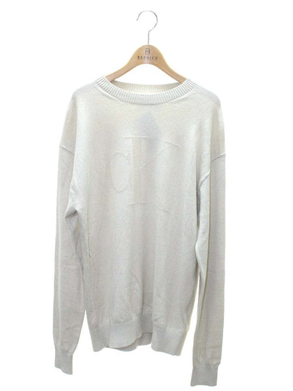 カルバンクラインジーンズ J326453 セーター S ベージュ センターロゴ IT90GSQUNF9W