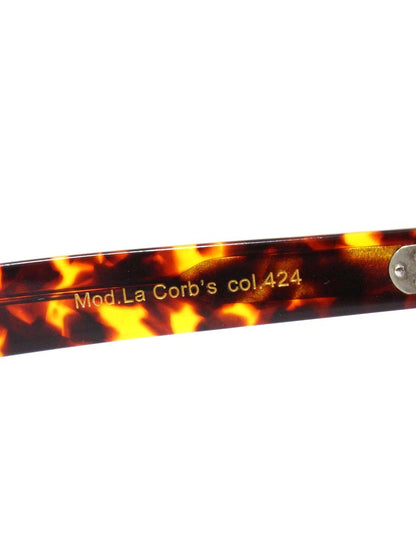 レスカルネティエ La Corb's メガネ ブラウン セルフレーム デミ柄 IT8T8V8X4SRG