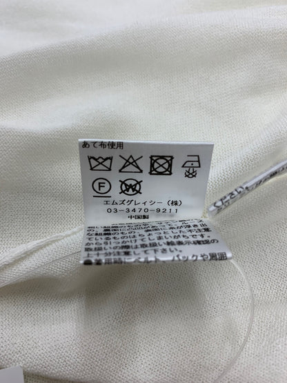 エムズグレイシー 袖モチーフ入り 518324 カーディガン 38 ホワイト パフスリーブ ITR9VF79EVW6