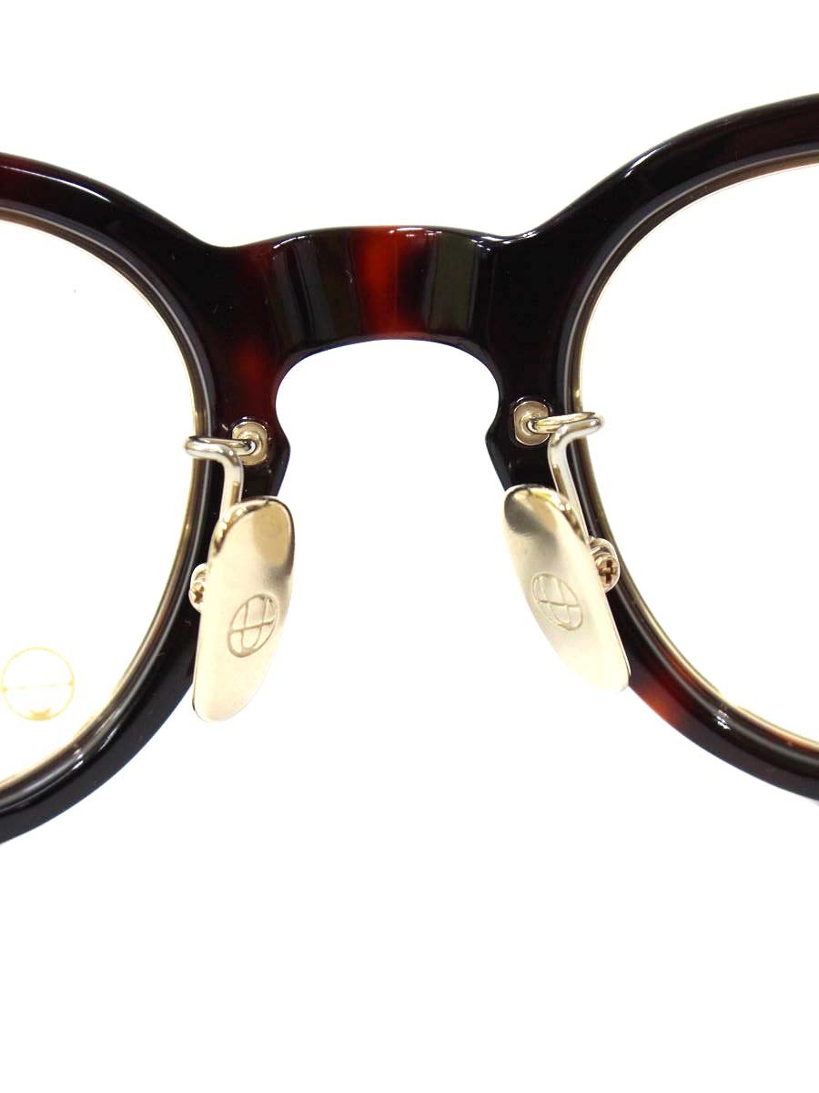 ドメスティックインターナショナル DI-1010 メガネ ブラウン セルフレーム フルリム ウェリントンシェイプ ITPF9GMU1GA6