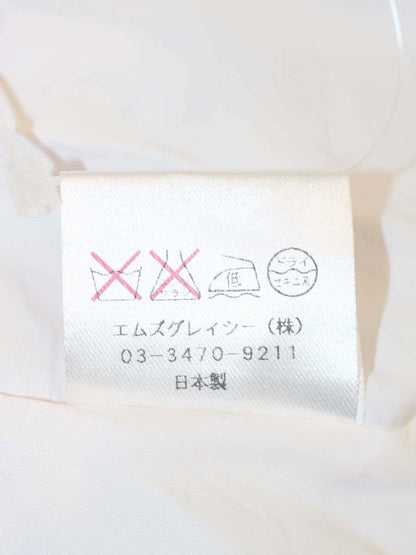 エムズグレイシー 921101 ワンピース 40 ピンク フラワーモチーフ ステッチ ITK12WQAVPJS