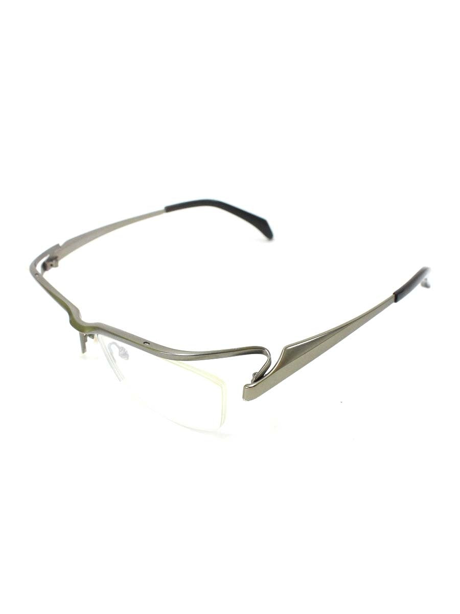 マサキマツシマ MF-1148 眼鏡 メガネ ガンメタル メタルフレーム ハーフリム スクエア ITI9Q8PA6XX0