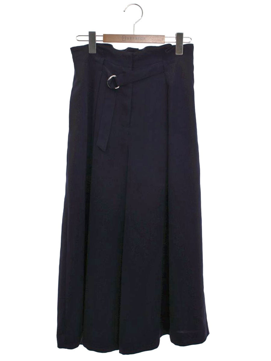 エムズグレイシー 816102 パンツ 38 ネイビー ワイド ガウチョ ITGAESE7266O 【SALE】