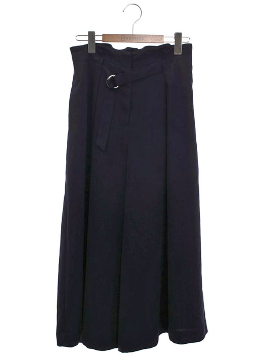 エムズグレイシー 816102 パンツ 38 ネイビー ワイド ガウチョ ITGAESE7266O 【SALE】