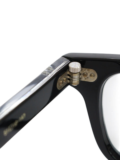 ドメスティックインターナショナル DI-1005 メガネ ブラック セルフレーム スクエア IT4NCSXJKMS4 【SALE】