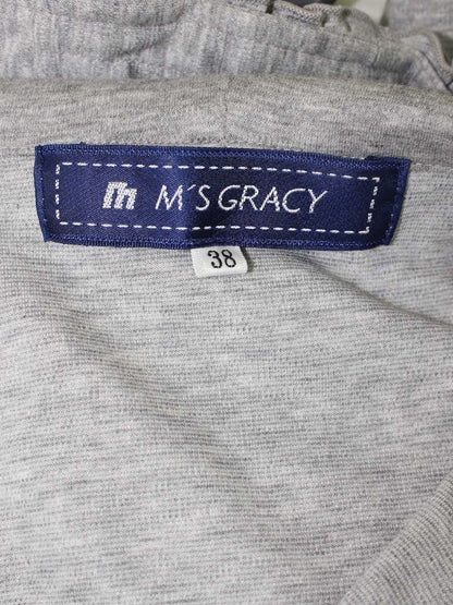 エムズグレイシー 725316 パーカ 38 グレー カメリア Wジップアップ ITGZQ1W2TV8Y