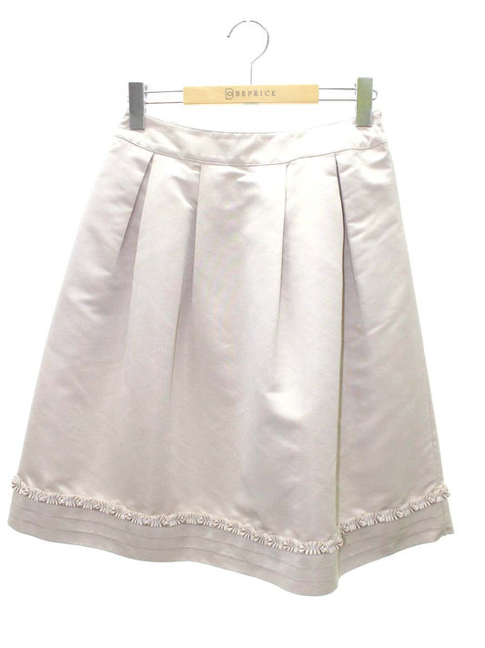 トゥービーシック W5S24-899-40 スカート 40 ベージュ フレア IT85YM7LG30C