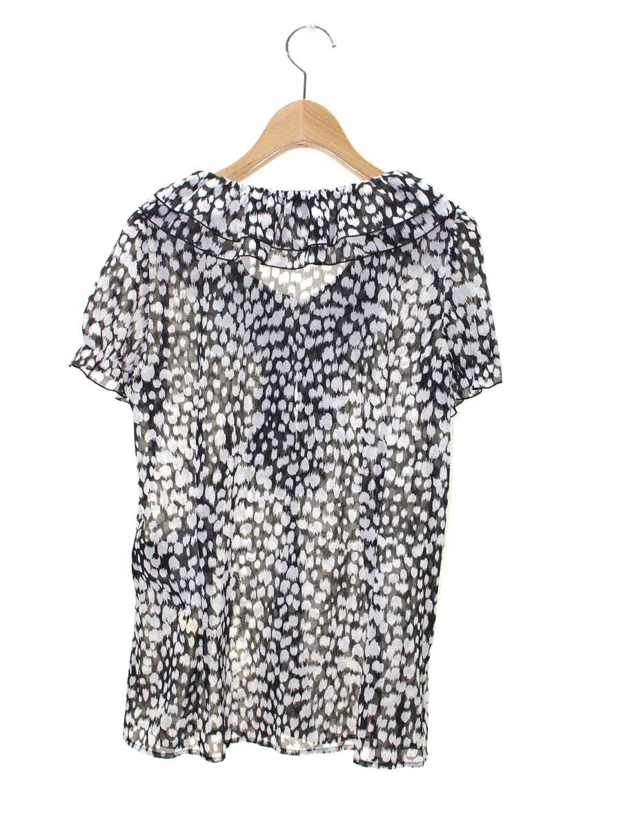 エムプルミエ B310-005 ブラウス 36 ブラック フリル ITSE0SW289K4 【SALE】