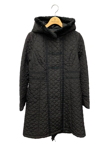 トッカ CMTOGW0310 コート 0 ブラック キルティング フェイクファー IT2JIB8RKWHS