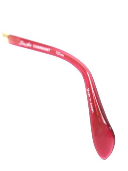 ラインアートシャルマン メヌエット XL1636 メガネ レッド/ゴールド メタルフレーム フルリム ウエリントン ITR92SC46NYY