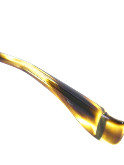 フォーナインズ S-330T メガネ ホワイトゴールド×イエローササ コンビフレーム ハーフリム スクエア IT73HFMQMH7W