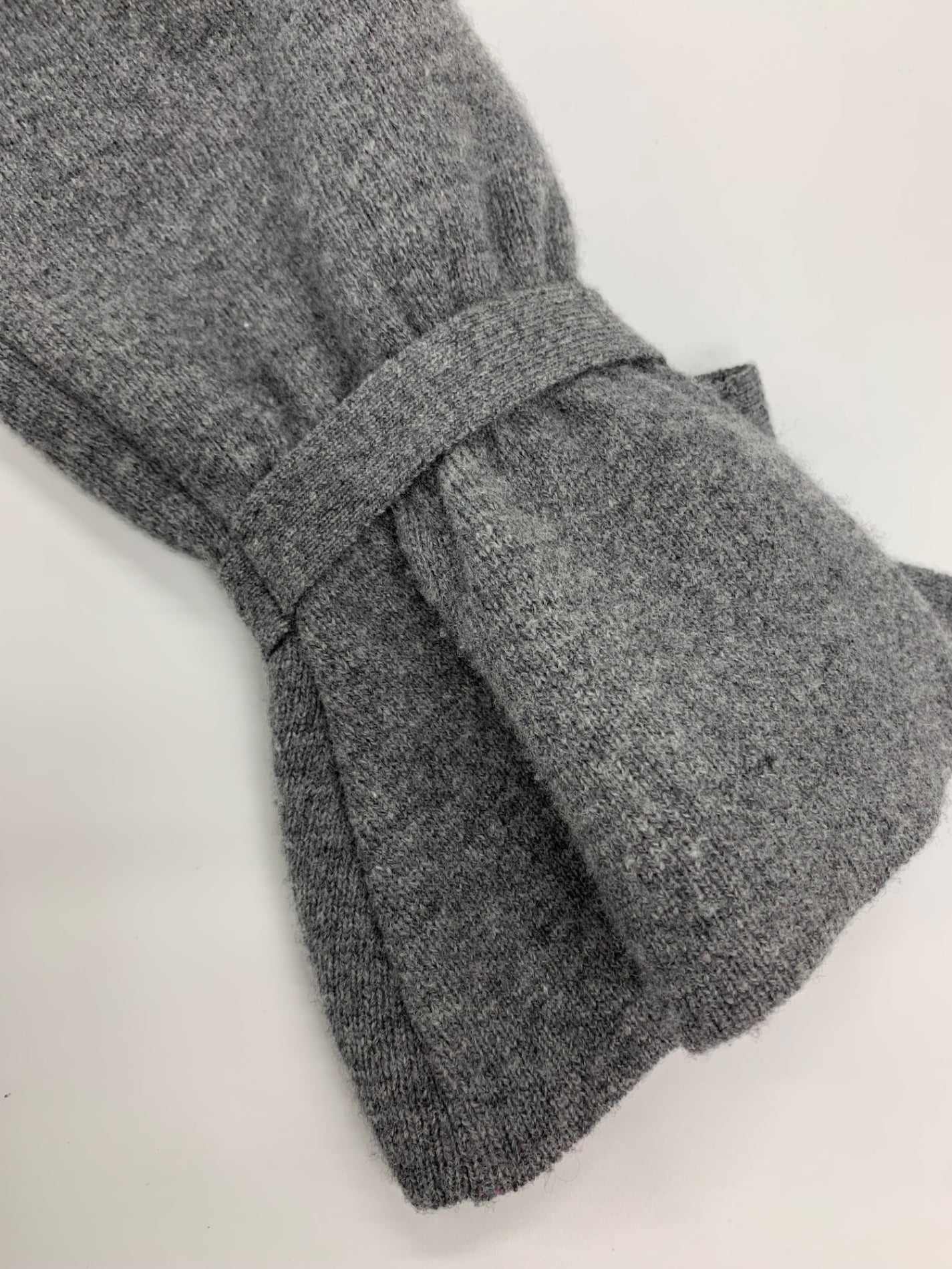 ルネ basic 5042250 コート F グレー ニットコート リボン ITHFEUH0O3HY