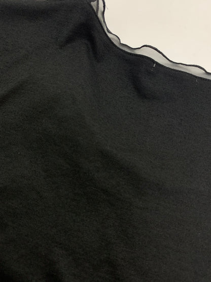 トゥービーシック W5P05-551-09 Tシャツ 2 ブラック フリル IT9C2XSTCWCG