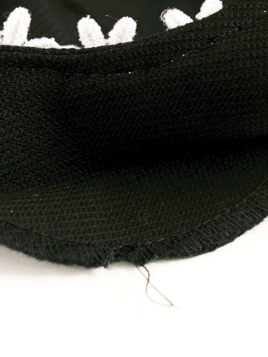 エムズグレイシー 321363 ワンピース 38 ブラック コットン フラワーモチーフ IT1SSGCCO42I