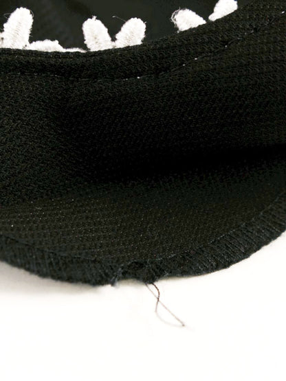 エムズグレイシー 321363 ワンピース 38 ブラック コットン フラワーモチーフ IT1SSGCCO42I