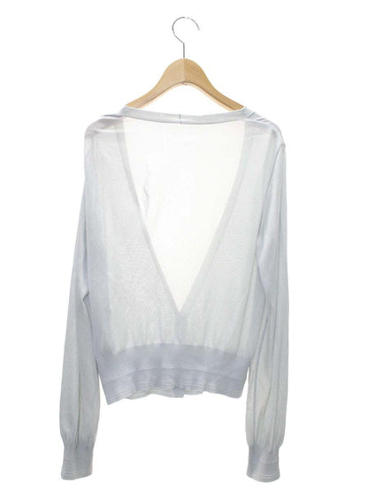 フォクシーブティック Sheer V シアー 42126 カーディガン 40 ブルー IT8ZCTJDL6PC