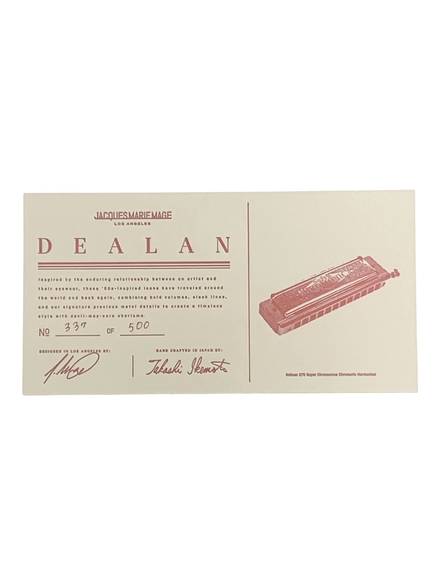 ジャックマリーマージュ DEALAN JMMDEX15A ブラック べっこう柄 限定