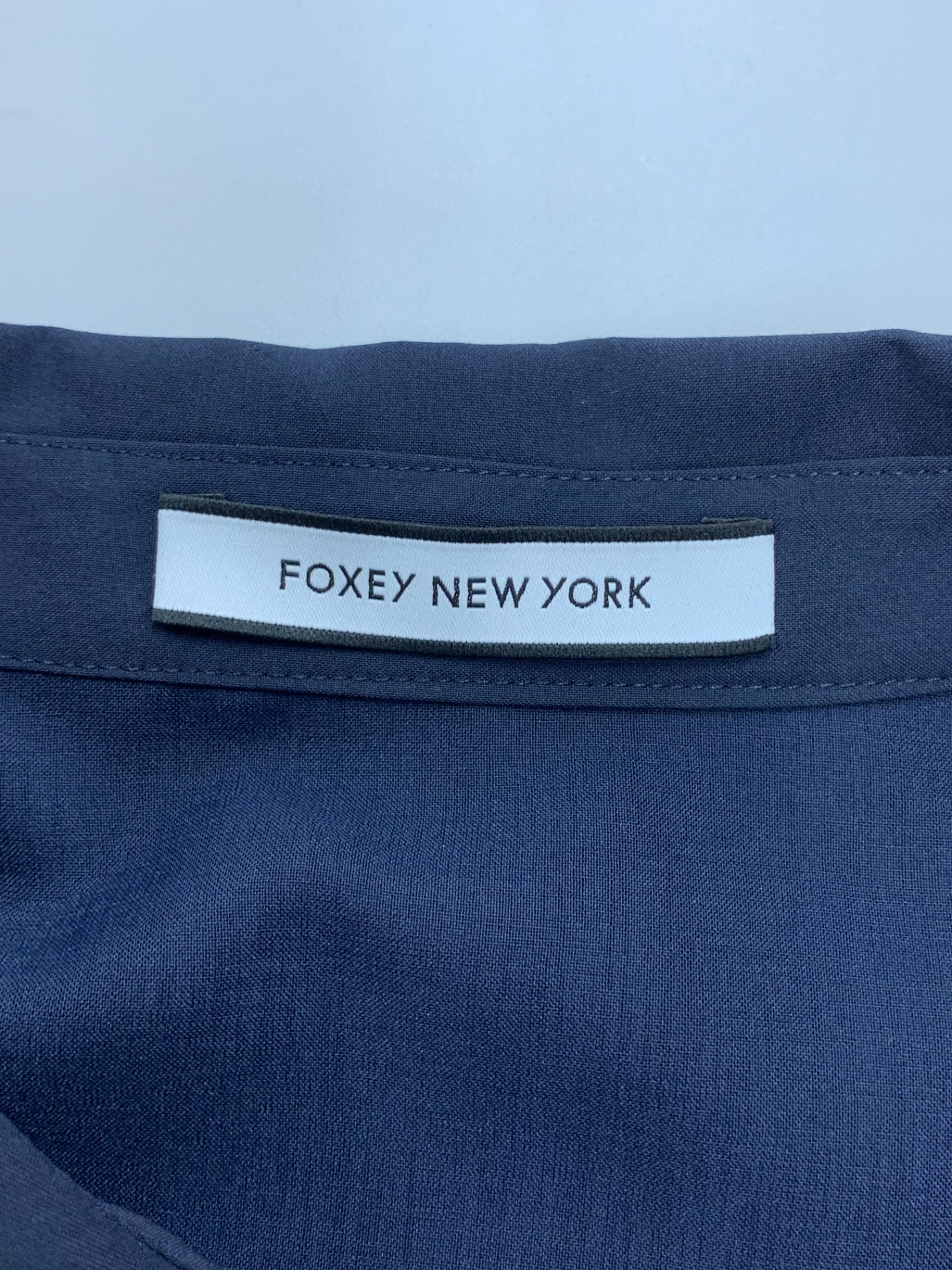フォクシーニューヨーク  Dress Aérienne 44667 ワンピース 40 ネイビー 刺繍 パフスリーブ FOXEY EXPRESS掲載商品 ITG42QQ8V9D0