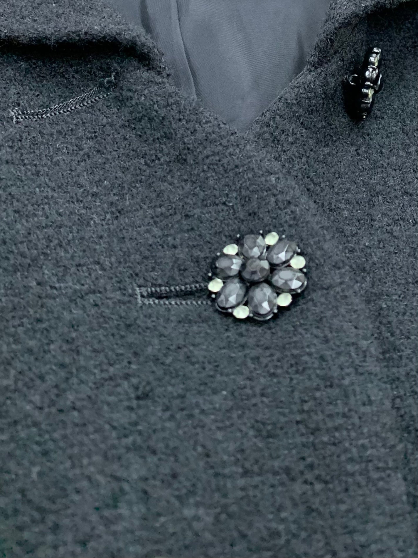 フォクシーブティック Jewel Tweed 34572 ジャケット 38 ブラック ITLTEGEG7EBS