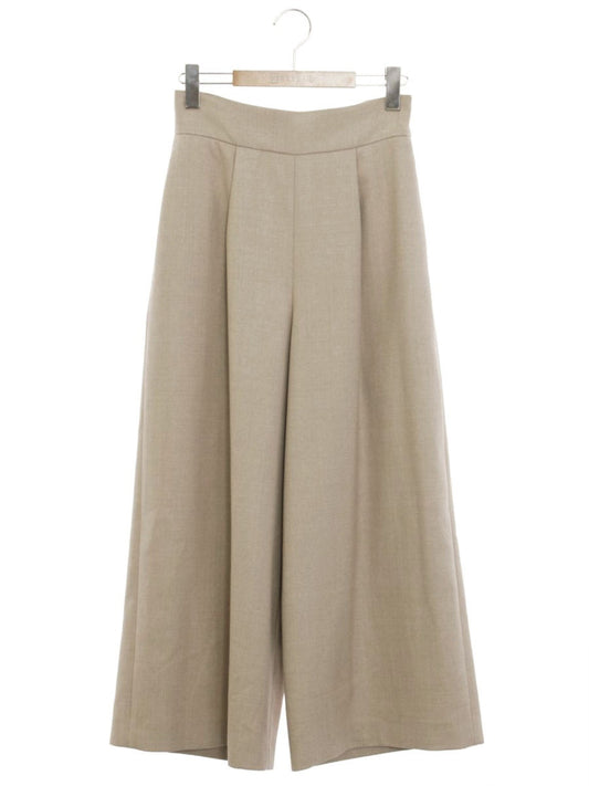 フォクシーブティック 39913 パンツ 38 ベージュ ワイド ウール ITT43A1GJHSQ