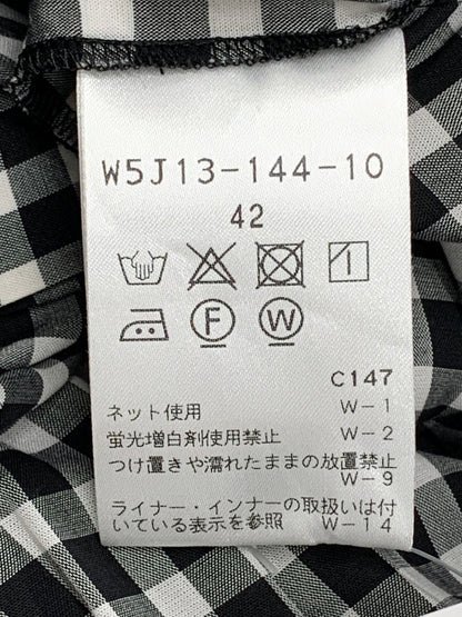 トゥービーシック W5J13-144-10 ワンピース 42 ブラック ギンガムチェック ITCJUK413ELC