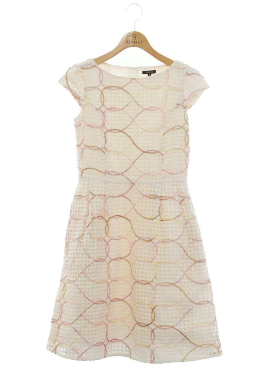 トッカ OPTOLS0230 ワンピース 2 ホワイト カットワーク タック フレア ITC2RWDQ2B4E 【SALE】