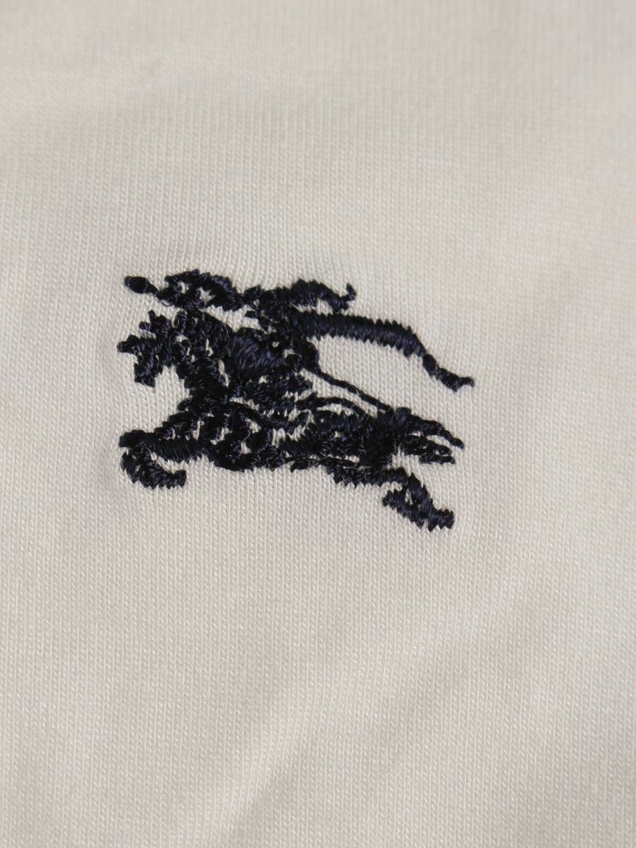 バーバリーブルーレーベル E1P75-550-02 カットソー 38 ホワイト ストレッチ ロゴ ITNPTQRN6ZFQ