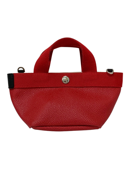 エルベシャプリエ 舟型トートXS 2700G トートバッグ レッド コーテッドキャンバス コットン ITZ6J34USWEQ