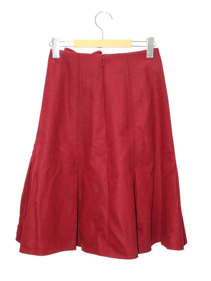 エムズグレイシー 917552 スカート 36 レッド ウール ボックススカート ITOUZMIPKKGQ