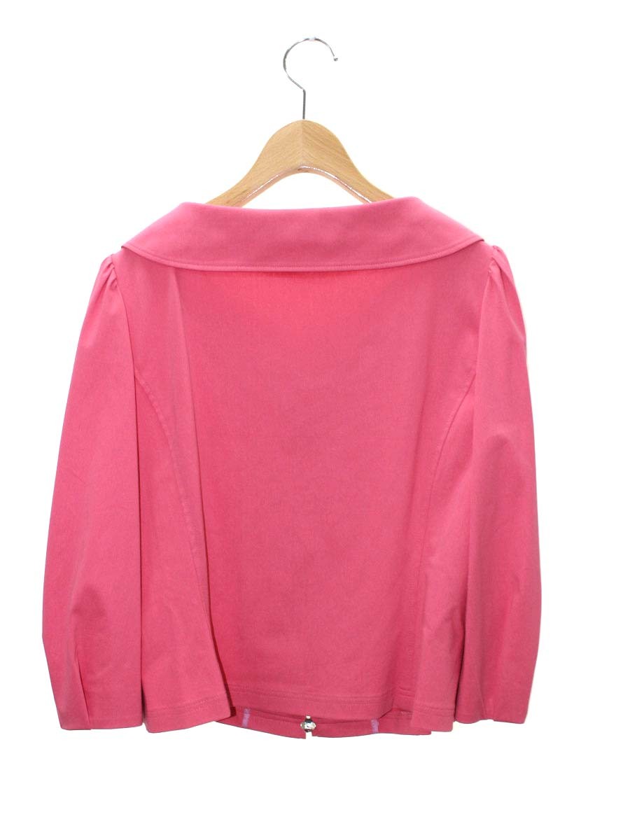 エムズグレイシー 314113 ジャケット 42 ピンク コットン カメリアジップ ITN5Q7RCIFIQ