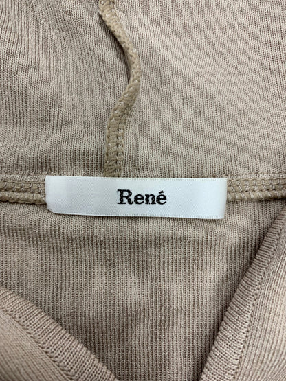 ルネ 6832370 ジップパーカー 38 ベージュ パール ラインストーン Wジップ IT42IJVD0FKQ