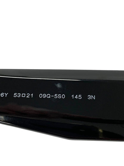 プラダ SPR06Y サングラス ブラック 16K2K1 ロゴ セルフレーム フルリム スクエア ITXNU3NZSSH8 【SALE】