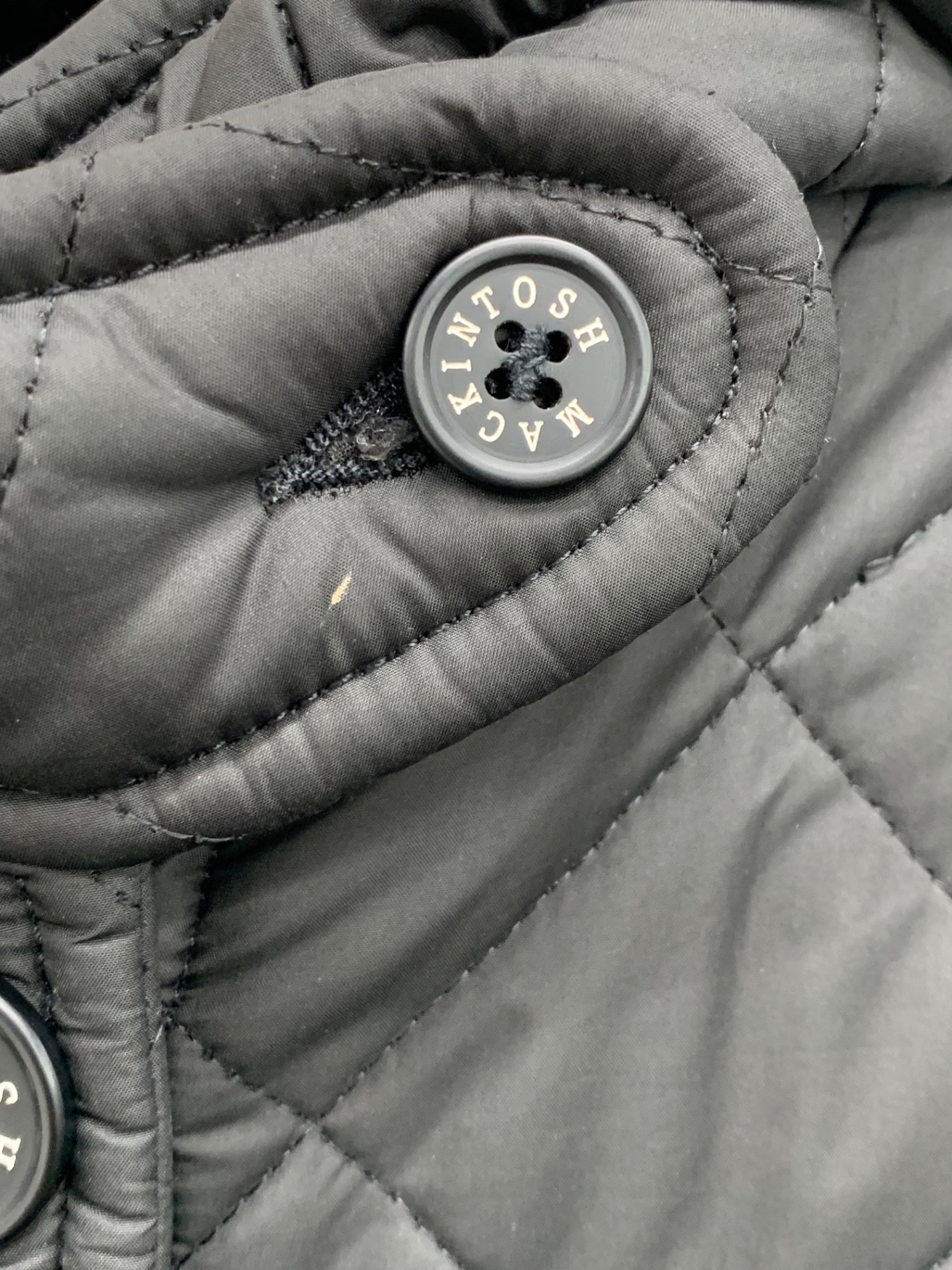 マッキントッシュ コート 36 ブラック キルティング ボア IT8ALRXNVSGW