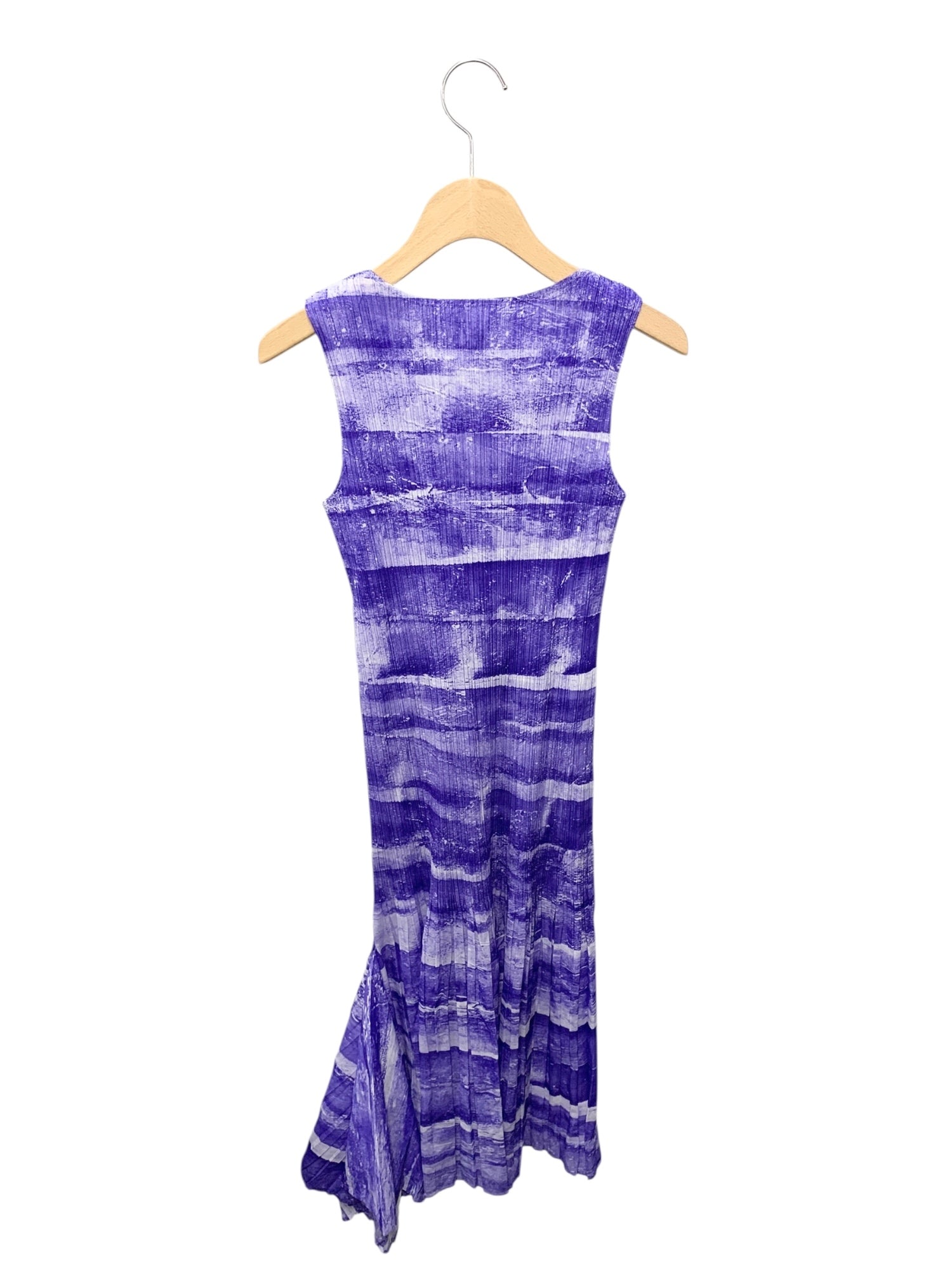 イッセイミヤケ紫色 プリーツデザイン ロングドレス PLEATS PLEASE ISSEY MIYAKE】MONTHLY COLORS:APRIL | FIORI