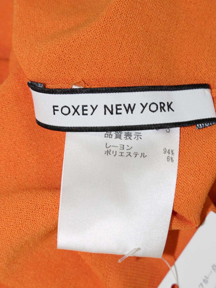 フォクシーニューヨーク  アッパースタンダード 32821 カーディガン  38 オレンジ ITD8989ALRDS