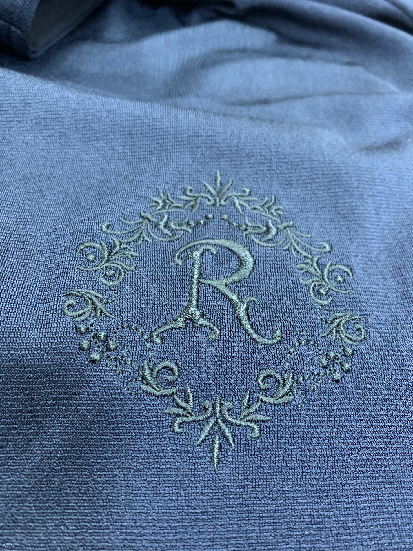 ルネ 5527980 ワンピース 36 ネイビー フリル フレア ロゴ刺繍 ITNEGO3BVESC